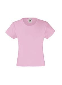 Fruit of the Loom SS005 - Slim Fit Girl T-Shirt Valueweight Light Pink