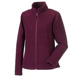 Russell 8700F - Women's full zip outdoor fleece Burgundy