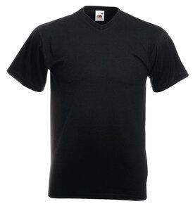 Fruit of the Loom 61-066-0 - V-neck t-shirt Black