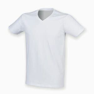 Skinnifit SFM122 - MENS STRETCH V-NECK T SHIRT