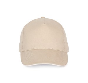 K-up KP124 - SANDWICH PEAK CAP - 5 PANELS Beige / White