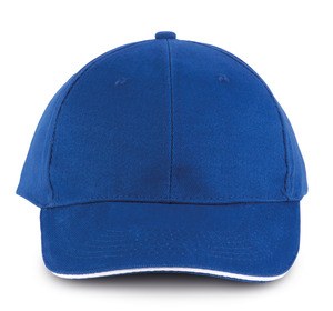 K-up KP011 - ORLANDO - MEN'S 6 PANEL CAP Royal Blue / White