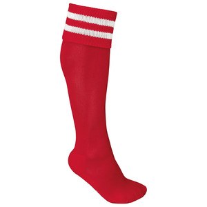 ProAct PA015 - STRIPED SPORTS SOCKS Sporty Red / White