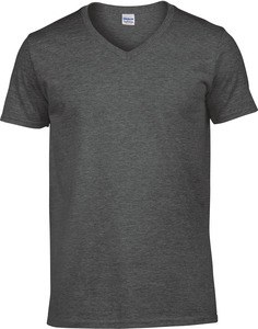 Gildan GI64V00 - Softstyle Mens V-Neck T-Shirt Dark Heather