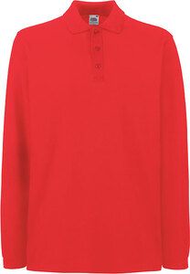 Fruit of the Loom SC63310 - Premium Polo Long Sleeve (63-310-0) Red