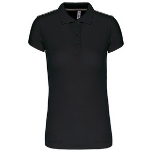 ProAct PA481 - LADIES' SHORT SLEEVE POLO SHIRT Black/Black