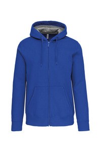 Kariban K444 - ZIP HOODED SWEATSHIRT Light Royal Blue