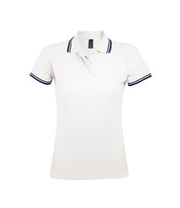 SOL'S 00578 - PASADENA WOMEN Polo Shirt Blanc / Marine