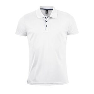 SOL'S 01180 - PERFORMER MEN Sports Polo Shirt White