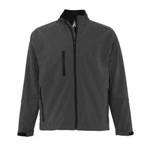 SOL'S 46600 - RELAX Men's Soft Shell Zipped Jacket Anthracite