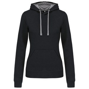 Kariban K465 - Ladies’ contrast hooded sweatshirt