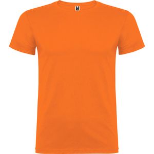 Roly CA6554 - BEAGLE Short-sleeve t-shirt with double layer crew neck in elastane Orange