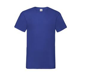 Fruit of the Loom SC234 - Men'S V-Neck Tee Shirt Valueweight Royal Blue