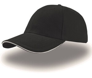 Atlantis AT003 - 6-panel sandwich cap Black/White