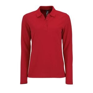 SOL'S 02083 - Perfect Lsl Women Long Sleeve Piqué Polo Shirt Red