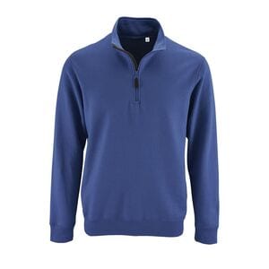 SOL'S 02088 - Stan Men's Zip High Collar Sweatshirt Royal Blue