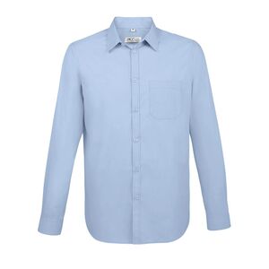 SOL'S 02922 - Baltimore Fit Long Sleeve Poplin Men’S Shirt Sky Blue