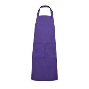 SOL'S 88010 - Gala Long Apron With Pockets Dark Purple