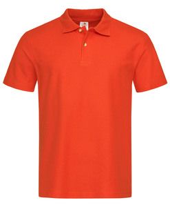 Stedman STE3000 - Men's short-sleeved polo shirt Brilliant Orange