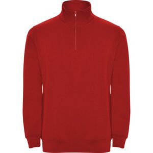 Roly SU1109 - ANETO Sweatshirt with matching half zip and polo neck Red