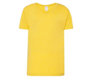 JHK JK401 - V-neck T-shirt 160 Mustard Heather
