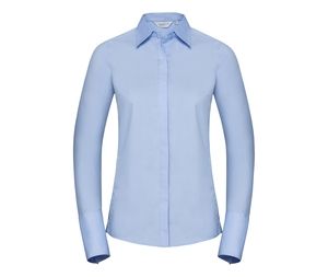 Russell Collection JZ60F - Lycra® Stretch Ladies Shirt Bright Sky