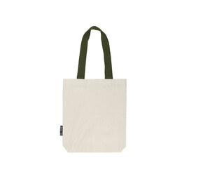 Neutral O90002 - Shopping bag with contrasting handles Nature / Military