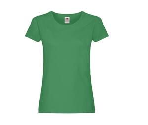 Fruit of the Loom SC1422 - Women's round neck T-shirt Kelly Green