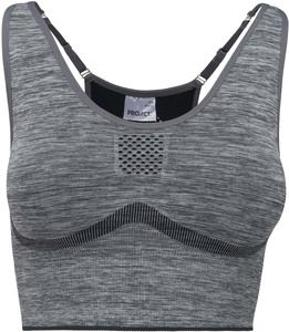 Proact PA031 - Ladies' seamless adjustable sports bra Storm Grey Melange