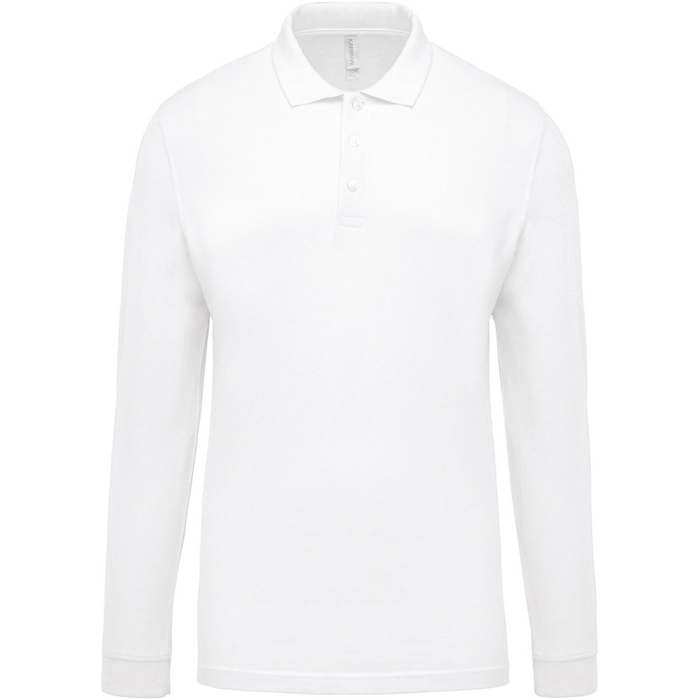 Kariban K256 - Men's long-sleeved piqué polo shirt