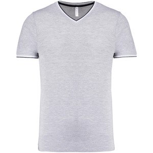 Kariban K374 - Mens piqué knit V-neck T-shirt