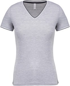 Kariban K394 - Ladies’ piqué knit V-neck T-shirt