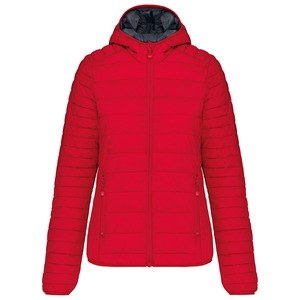 Kariban K6111 - Ladies' lightweight hooded down jacket Red