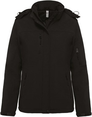 Kariban K651 - Womens lined hooded softshell parka