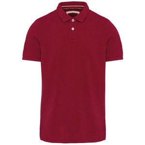 Kariban KV2206 - Men's short-sleeved vintage polo shirt Vintage Dark Red