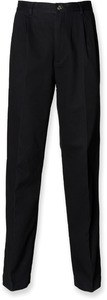 Henbury H640 - Men's chinos 65/35 Black