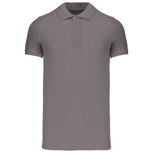 Kariban K209 - Men's short-sleeved organic piqué polo shirt Storm Grey