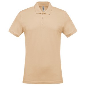 Kariban K254 - Men's short-sleeved piqué polo shirt Light Sand