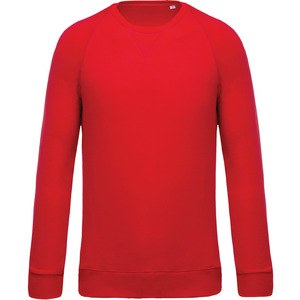 Kariban K480 - Mens organic round neck sweatshirt with raglan sleeves