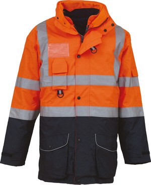 Yoko YHVP711 - Hi-Vis Multi-Functional 7-in-1 Parka