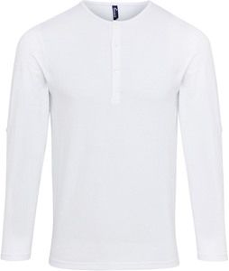 Premier PR218 - "Long John" men's t-shirt White