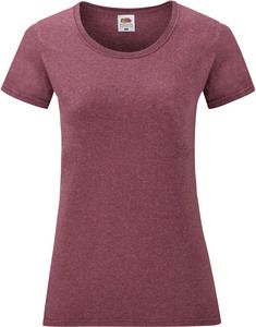 Fruit of the Loom SC61372 - Women's Cotton T-Shirt Heather Burgundy