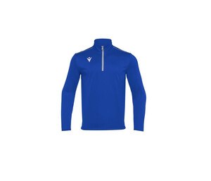 MACRON MA5418 - Breathable zip-neck T-shirt Royal