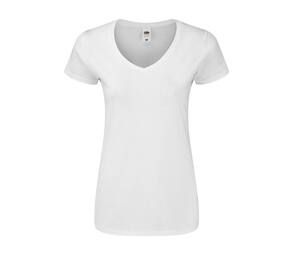 Fruit of the Loom SC155 - Women's v-neck t-shirt White