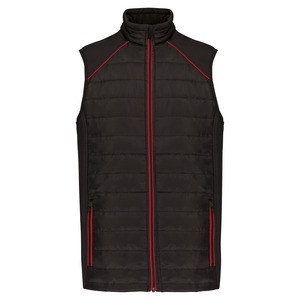 WK. Designed To Work WK606 - Dual-fabric DayToDay bodywarmer Black / Red