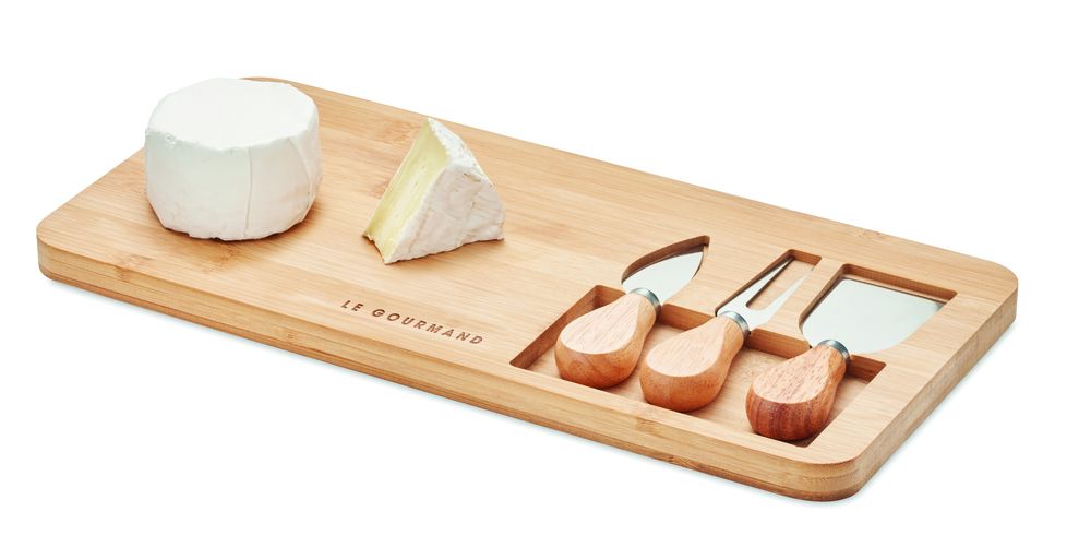 GiftRetail MO6414 - GLENAVY Bamboo Cheese board set