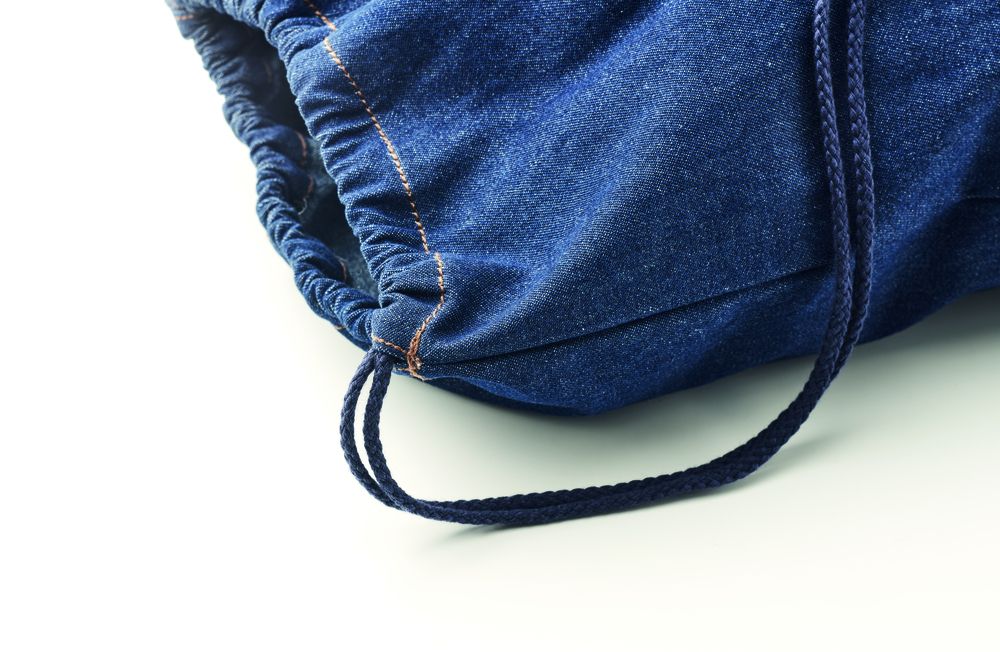 GiftRetail MO6422 - STYLE BAG Recycled denim drawstring bag