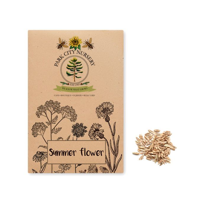GiftRetail MO6502 - SEEDLOPE Flowers mix seeds in envelope