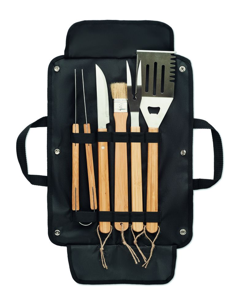 GiftRetail MO6537 - ALLIER 5 BBQ tools in pouch