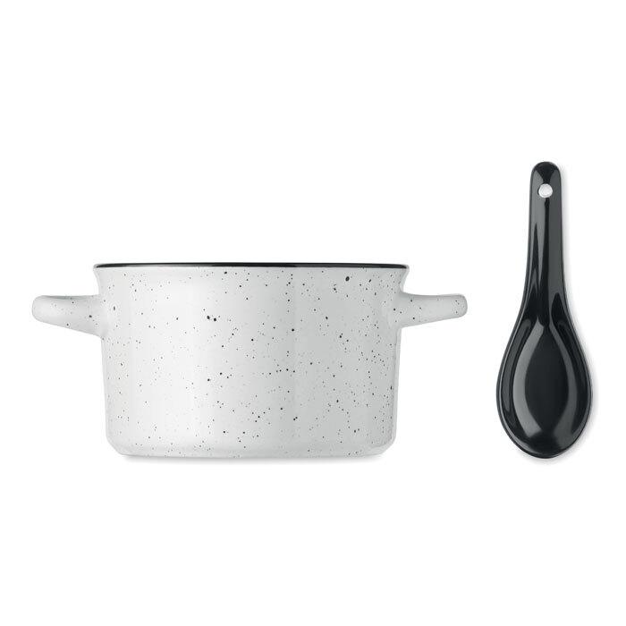 GiftRetail MO6606 - PIGA BOWL Ceramic vintage bowl 550 ml
